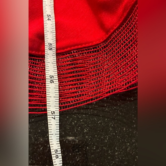 Tadashi Shoji Red Pintuck Eyelet Evening Prom Opera-Ball dress Red SZ. PXS. NWOT - Picture 13 of 16